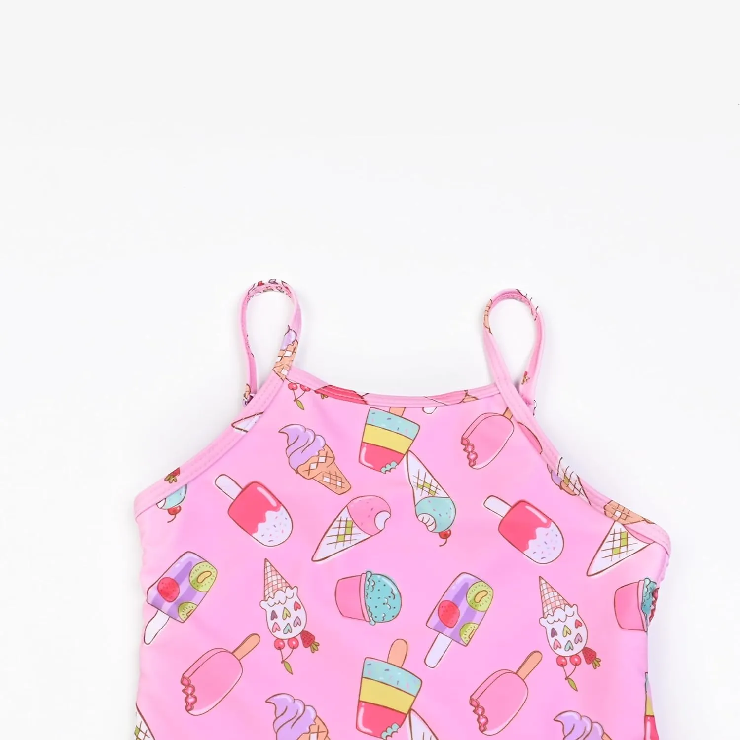 QPANCY One Piece Swimsuits for Girl Ruffle Unicorn Bathing Suits Strap Swimwear