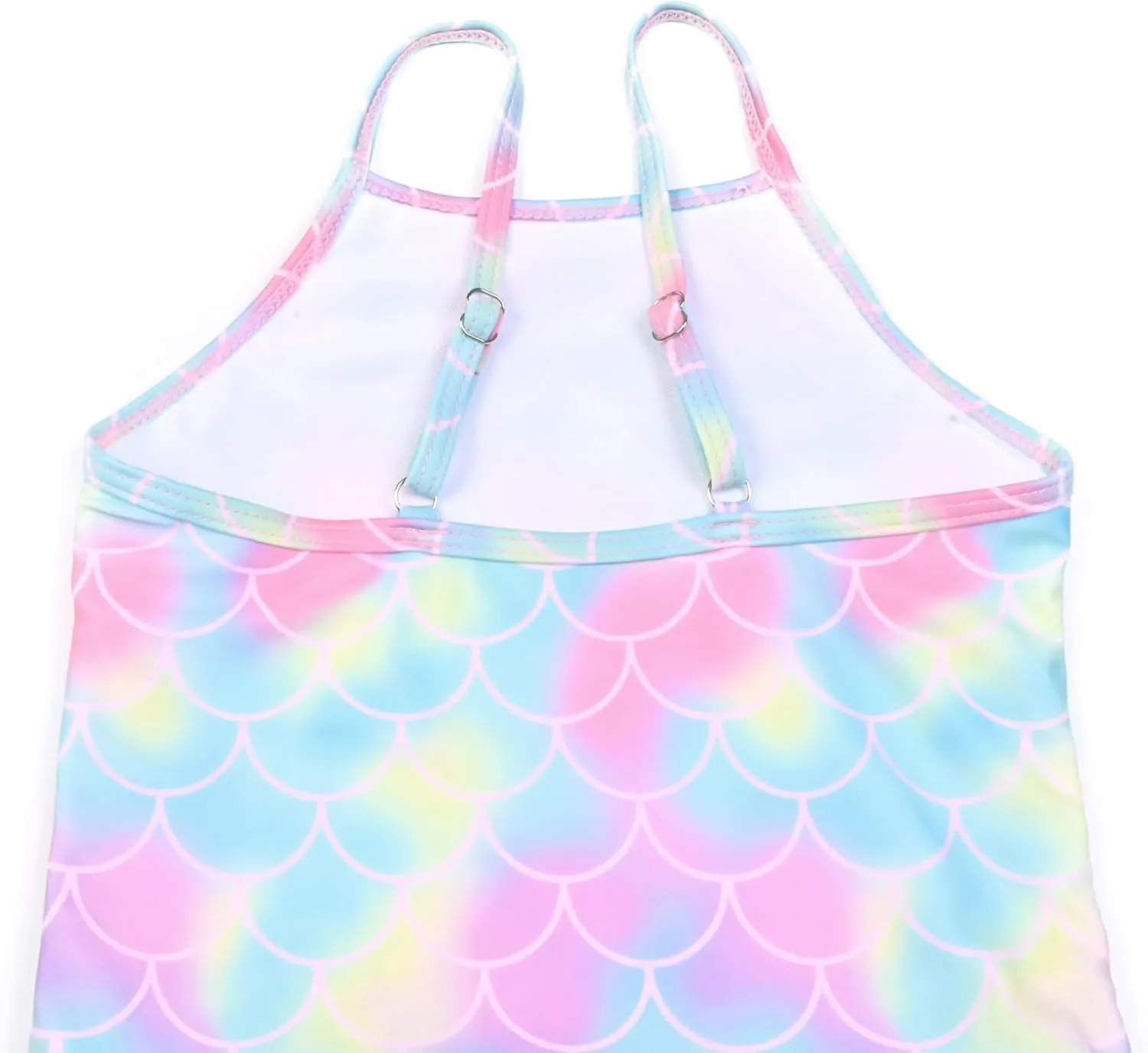 QPANCY One Piece Swimsuits for Girl Ruffle Unicorn Bathing Suits Strap Swimwear
