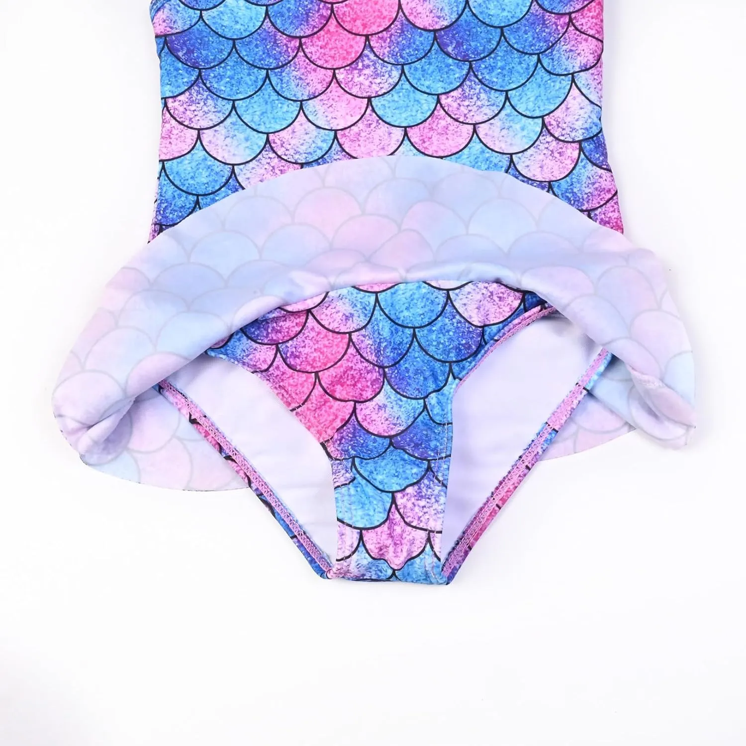 QPANCY One Piece Swimsuits for Girl Ruffle Unicorn Bathing Suits Strap Swimwear