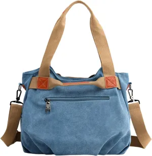 Retro Fashion One Shoulder Crossbody Women's Bag Large Capacity Fashion Handbag Women's Simple Mens (Sky Blue, One Size)