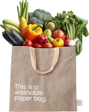 Reusable Grocery Tote Bag with Handles  Lightweight, Reusable Shopping Bags with Magnetic Closure, Washable & Durable Womens Travel Tote, Eco-friendly, Replaces Single-Use Bags by New Earth, Grey