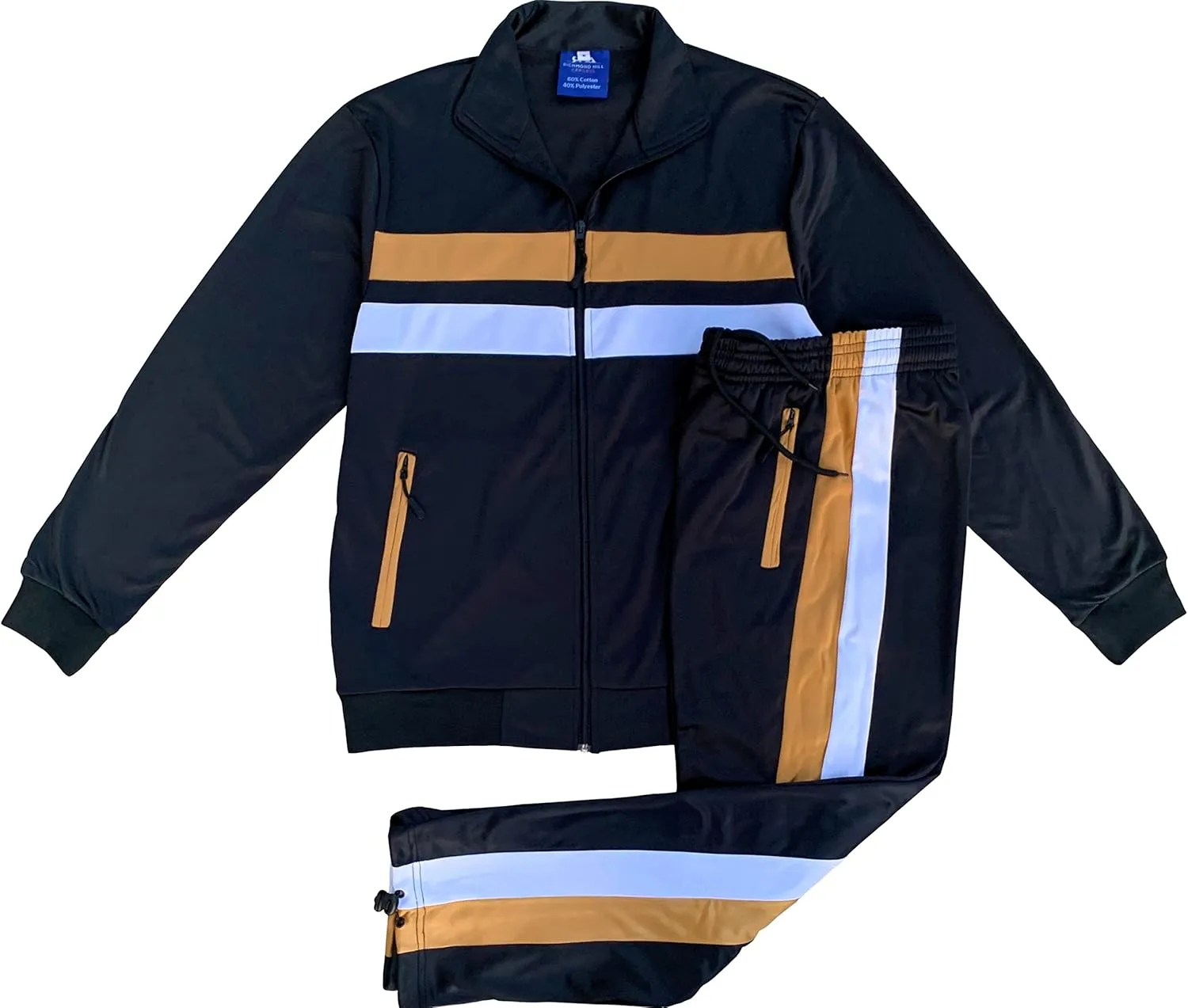 Richmond Hill Mens Tracksuit Classic Activewear Full Zip Track Jacket & Track pants Jogging suit