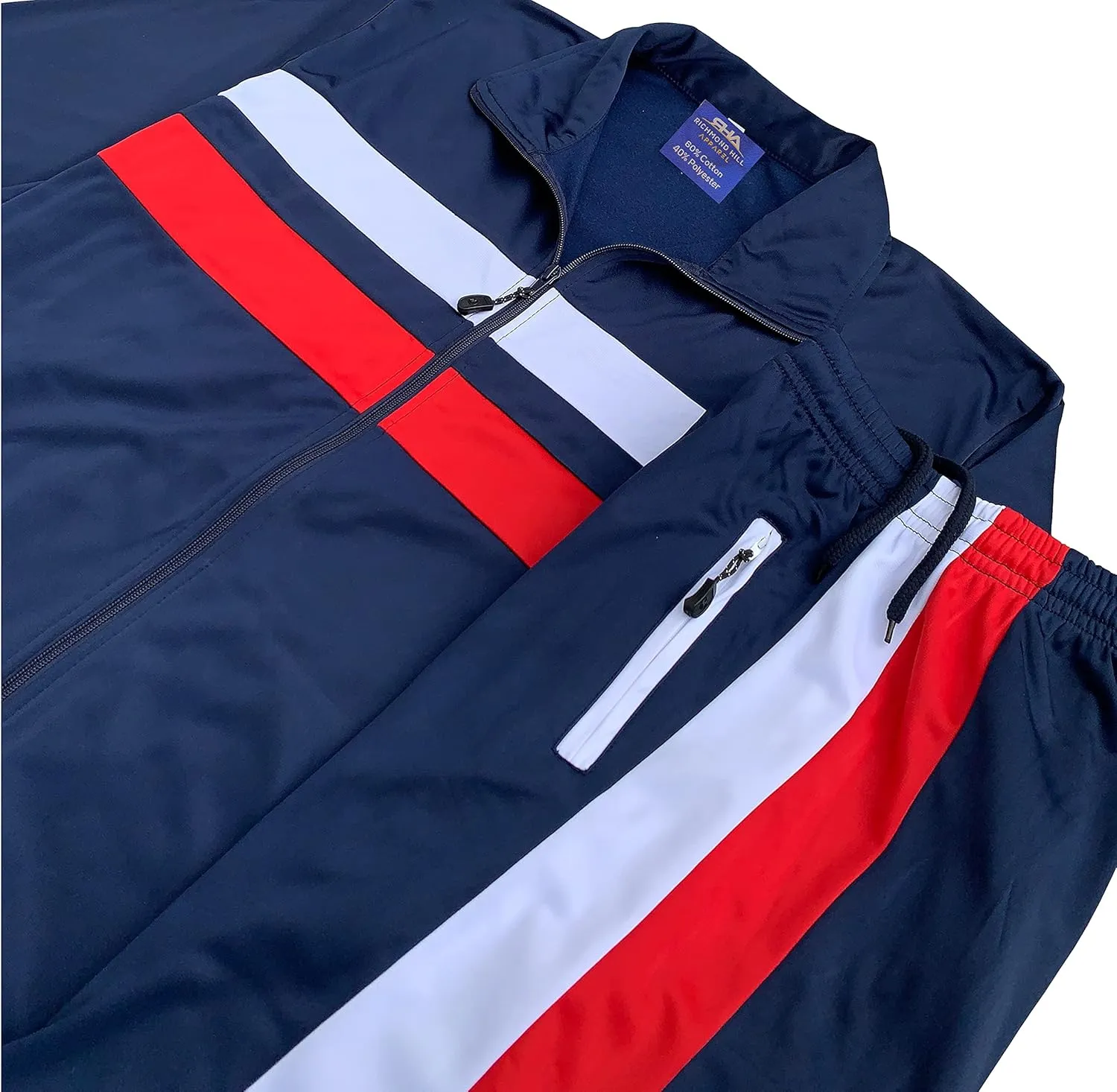 Richmond Hill Mens Tracksuit Classic Activewear Full Zip Track Jacket & Track pants Jogging suit