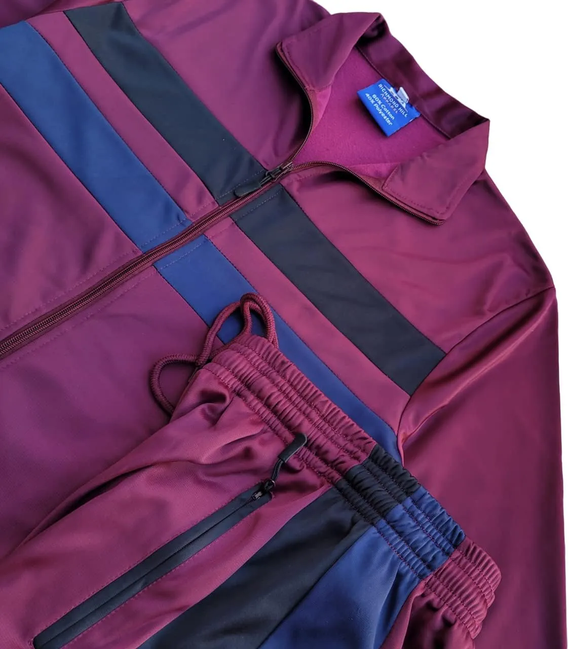 Richmond Hill Mens Tracksuit Classic Activewear Full Zip Track Jacket & Track pants Jogging suit