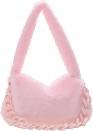 Shoulr Bags for Women P Tote Unrarm Bags t Fluffy Casl Shoulr