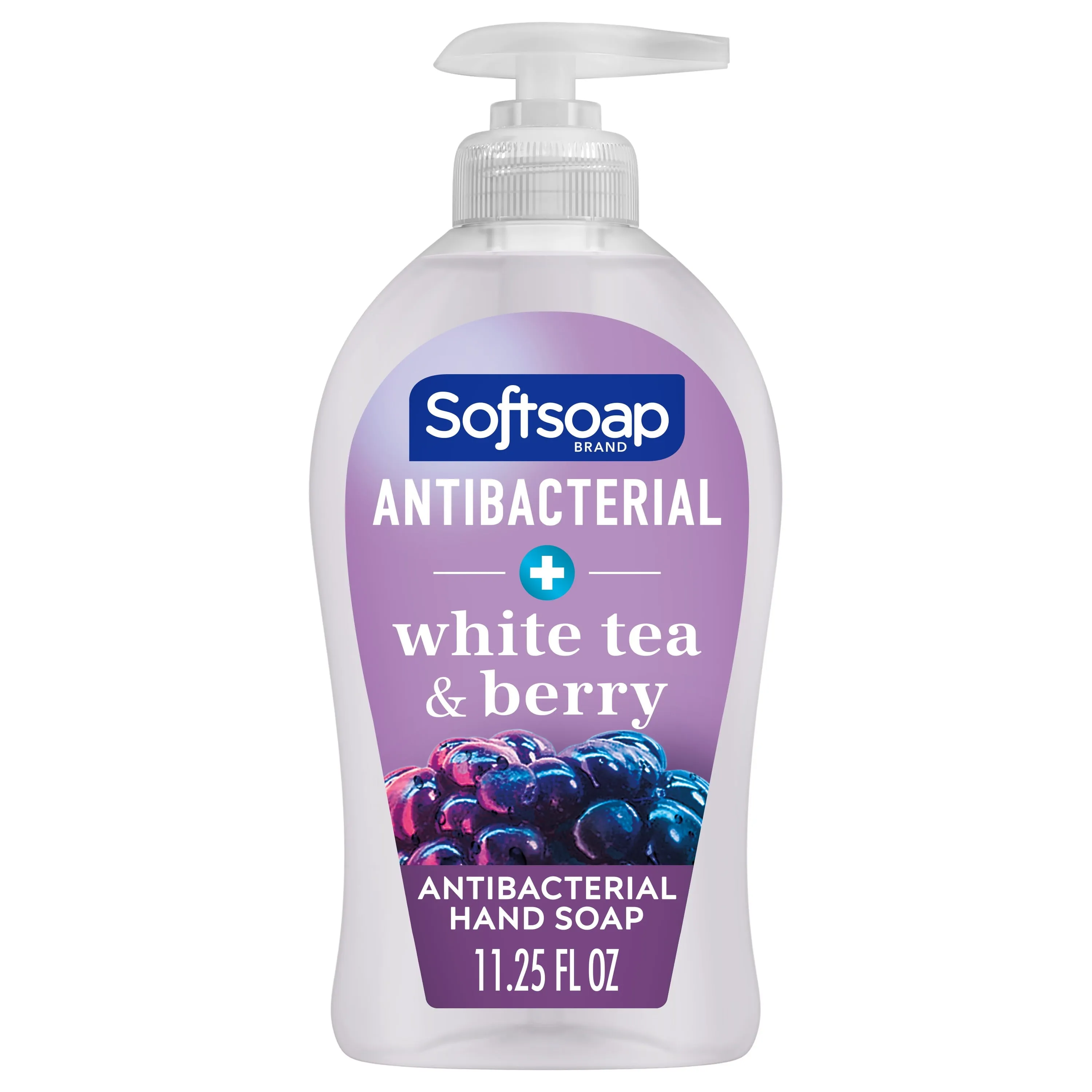 Softsoap Antibacterial Liquid Hand Soap, White Tea and Berry Scent Hand Soap, 11.25 oz Bottle