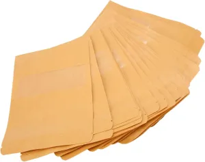 Stand Up Bag 100 Pieces Kraft Paper Resealable Pouch MultiPurpose 5.5x7.9 Inch