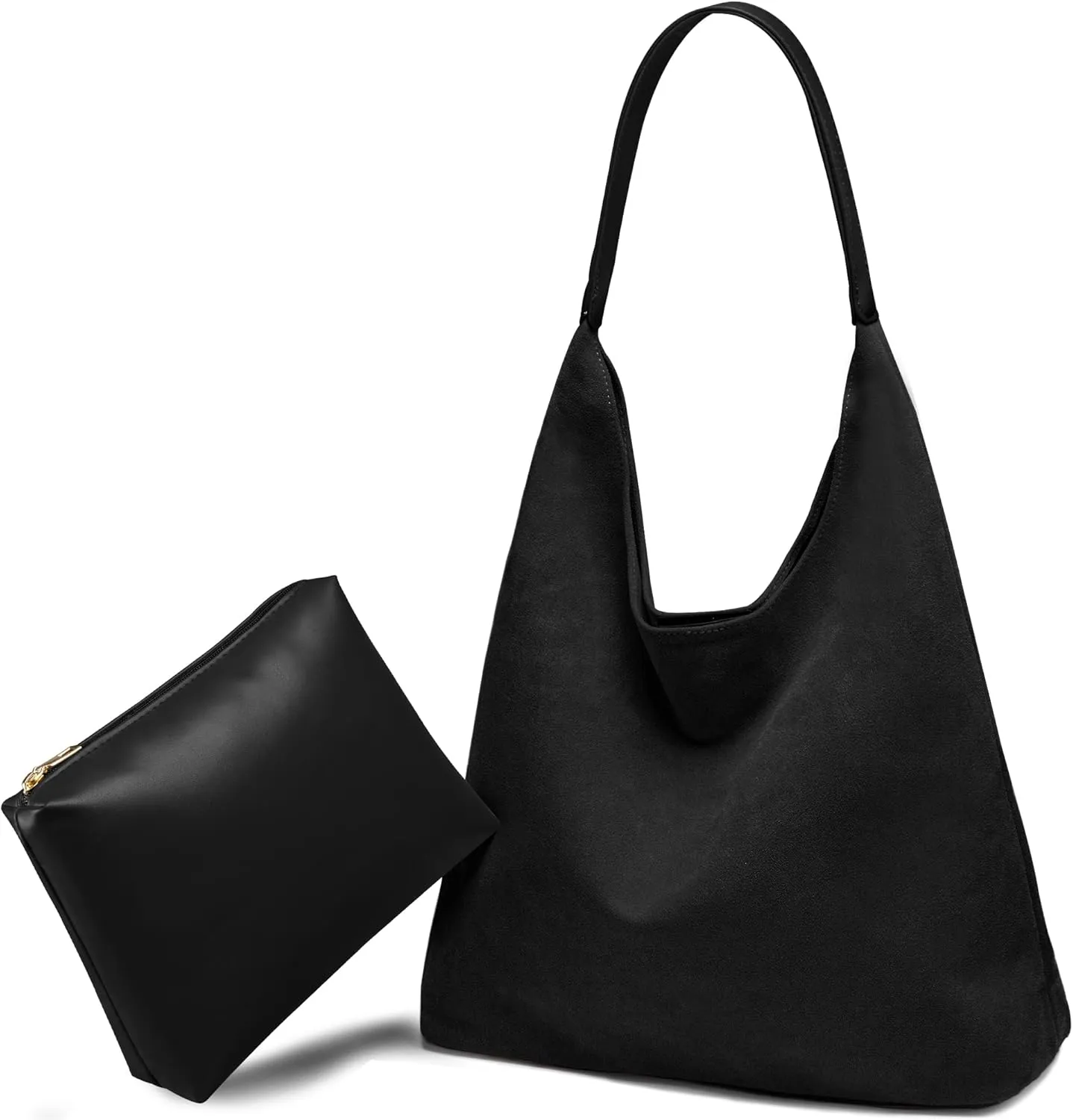 Suede Bags for Women: 2 Pcs Slouchy, Retro Tote, Hobo & Shoulder Bags