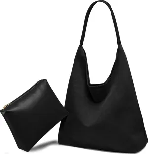 Suede Bags for Women: 2 Pcs Slouchy, Retro Tote, Hobo & Shoulder Bags