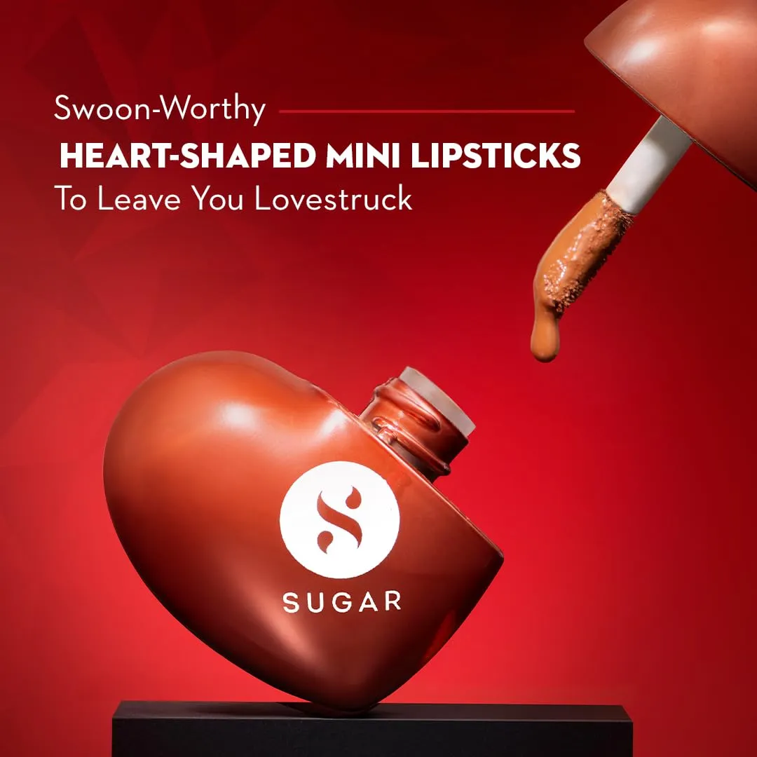 SUGAR Cosmetics LA LA Love Matte Liquid Lipstick | Lasts 18Hrs | Transferproof & Waterproof | 5ml | 09 Caramel Cupid