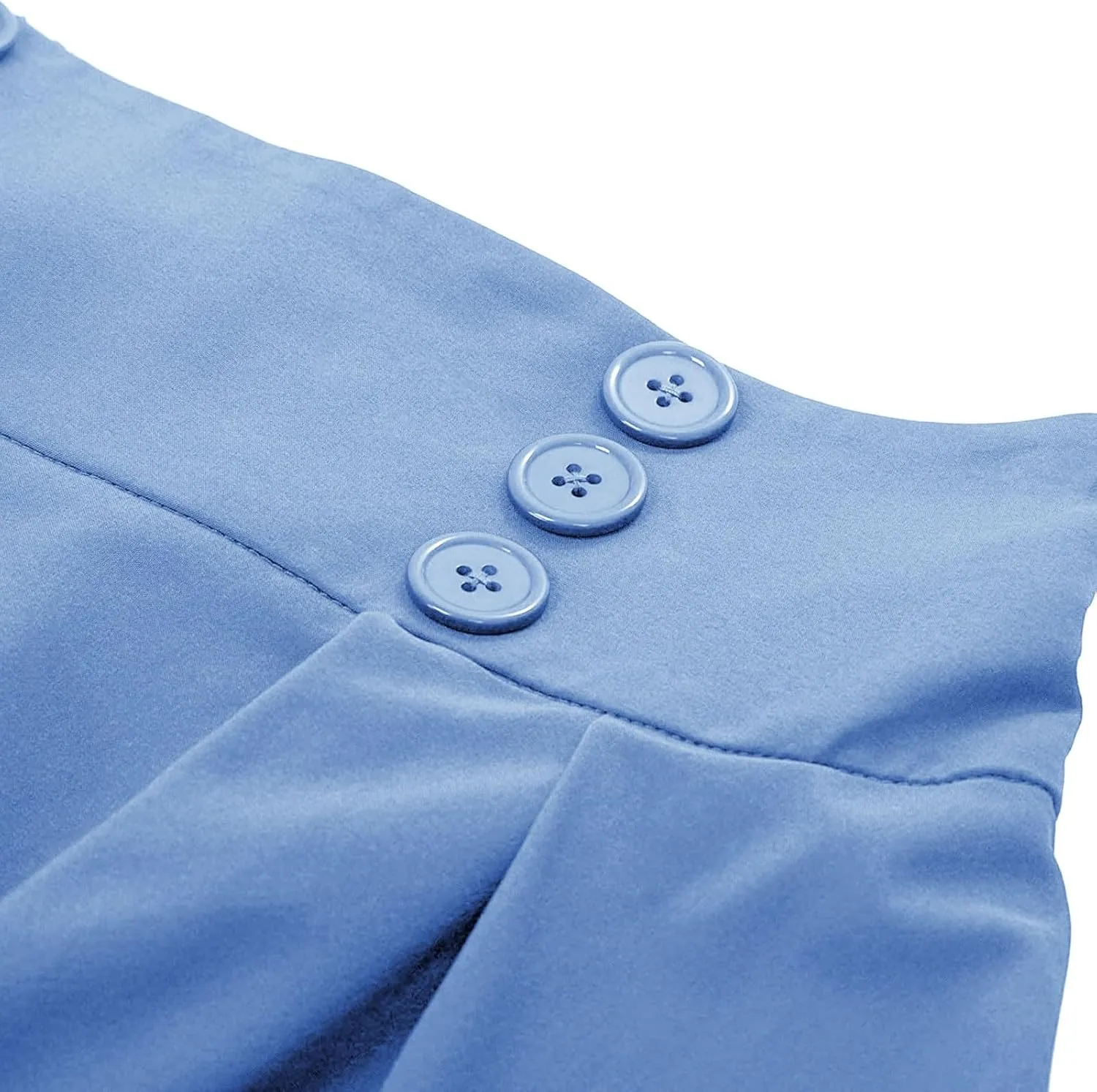 Summer Skirts for Women 2025 Vacation Button Down High Rise Flowy Swing Ruched Flowy Baggy Comfort Skirt