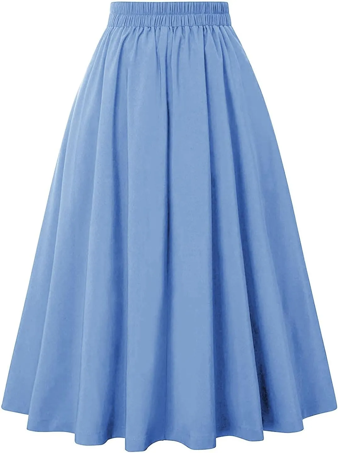Summer Skirts for Women 2025 Vacation Button Down High Rise Flowy Swing Ruched Flowy Baggy Comfort Skirt