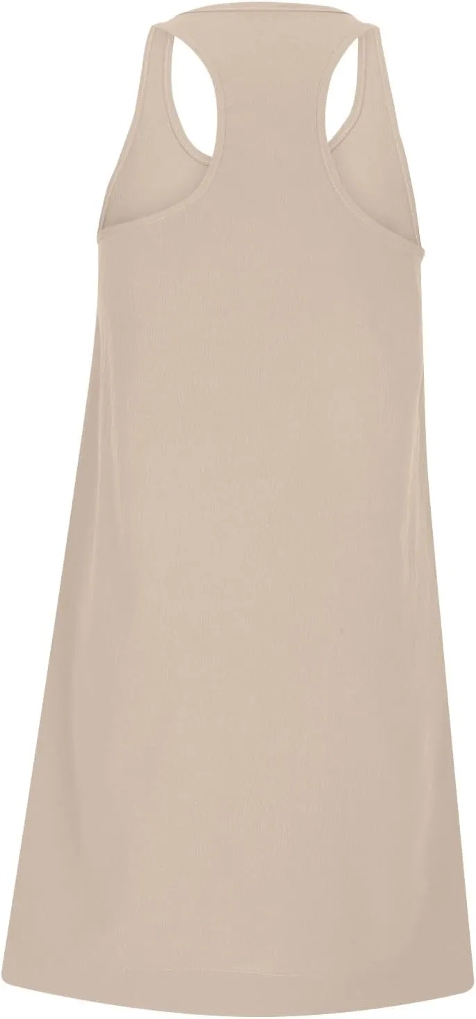 Sun Dresses for Women Racerback Athletic Beach Dress Square Neck Sleeveless Babydoll Dress Summer Flowy Mini Dresses