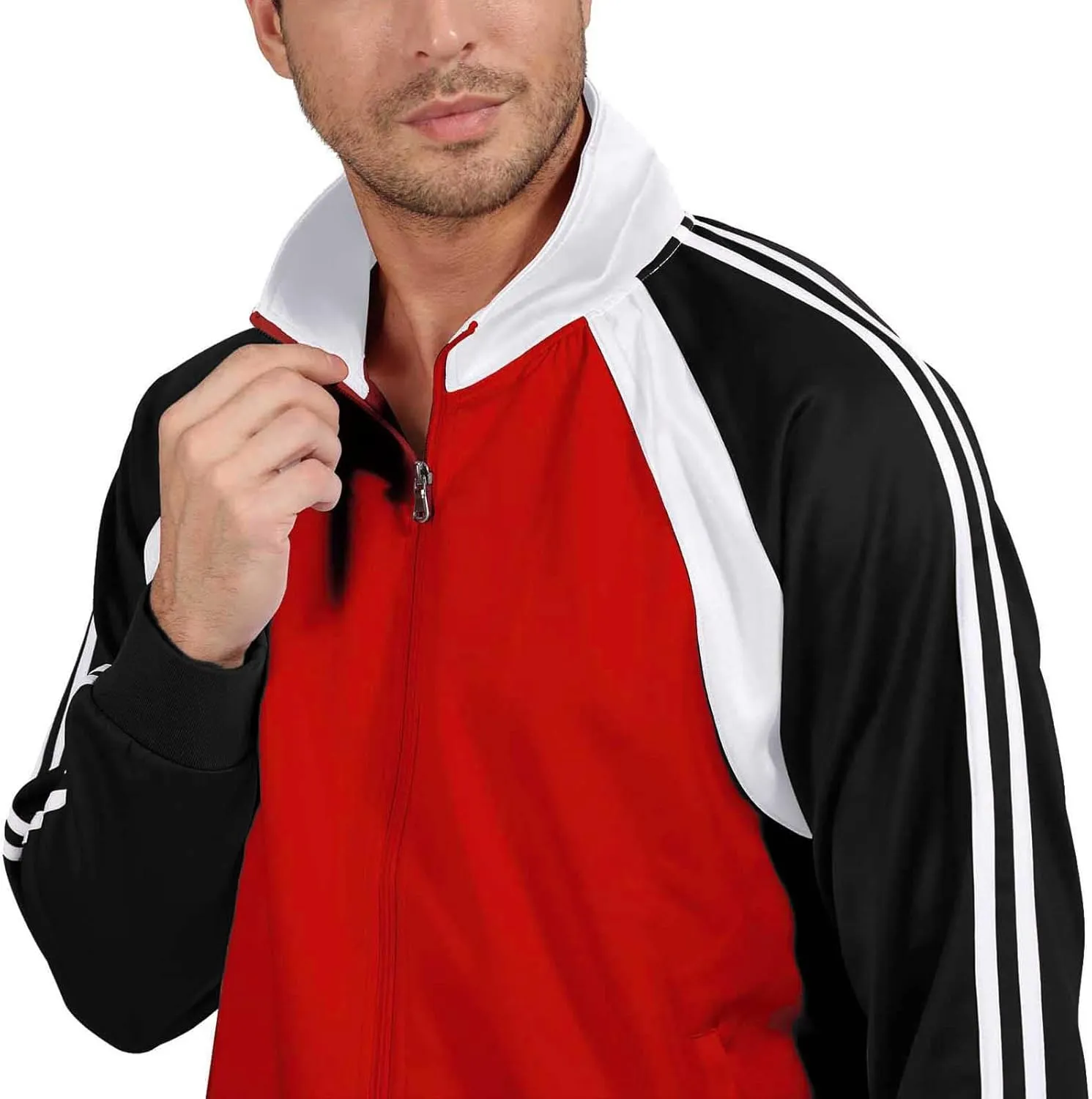 Sun Lorence Men's Athletic Running Tracksuit Set Casual Full Zip Jogging Sweat Suit