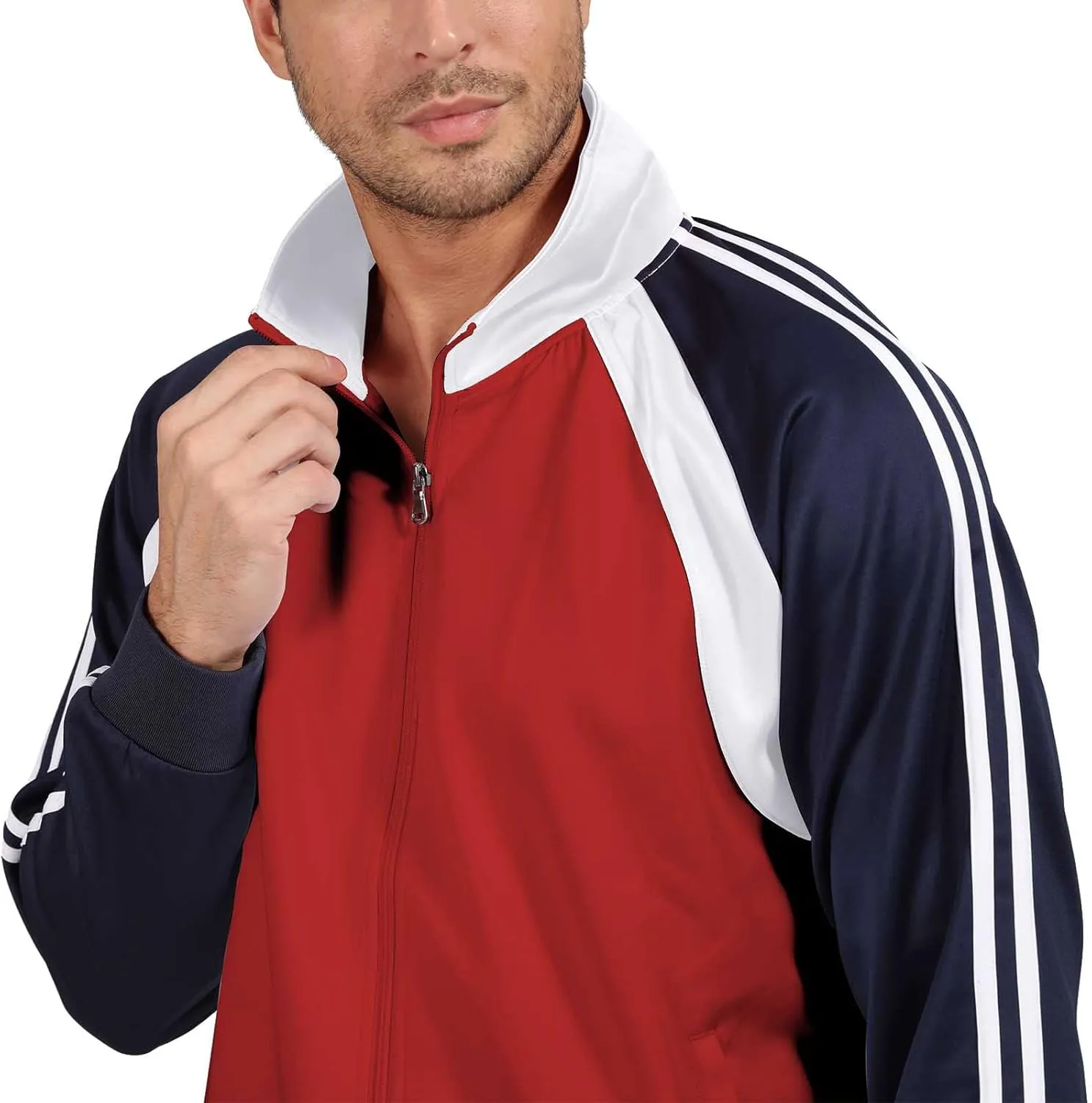 Sun Lorence Men's Athletic Running Tracksuit Set Casual Full Zip Jogging Sweat Suit