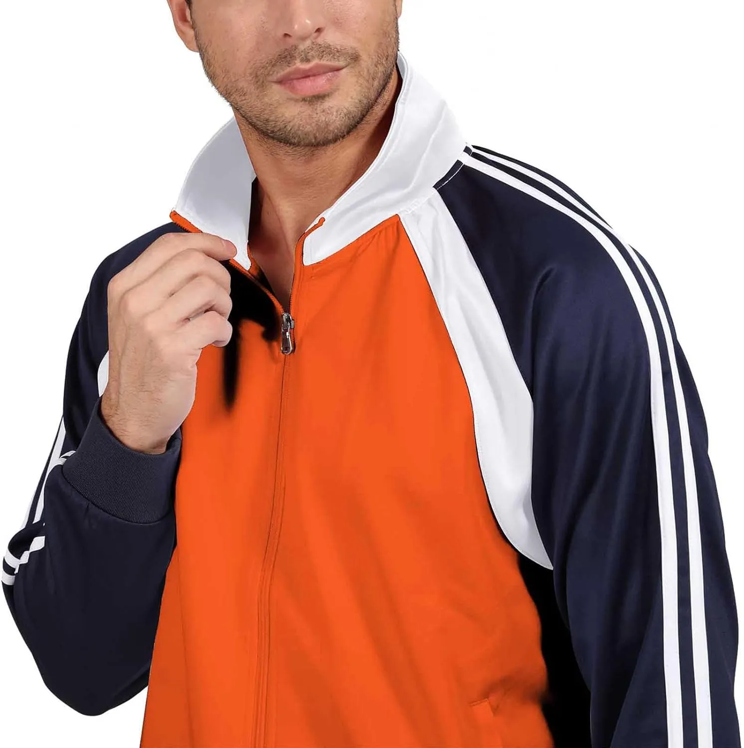 Sun Lorence Men's Athletic Running Tracksuit Set Casual Full Zip Jogging Sweat Suit