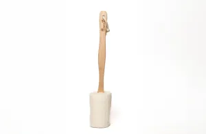 Sundried desi Bottle Gourd Loofah with Teak Wood handle
