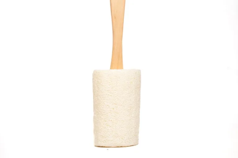 Sundried desi Bottle Gourd Loofah with Teak Wood handle