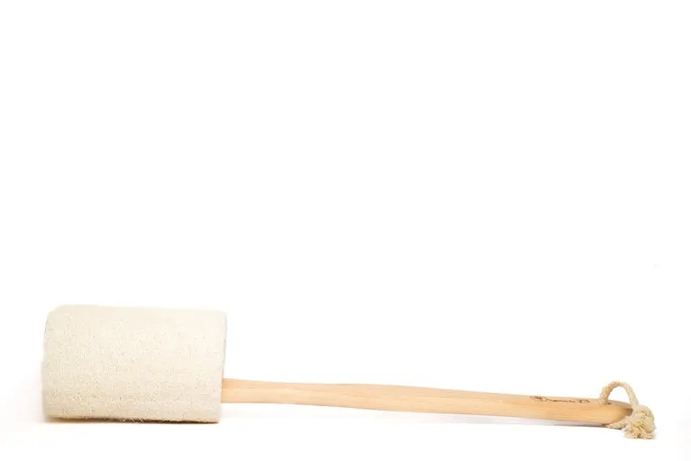Sundried desi Bottle Gourd Loofah with Teak Wood handle