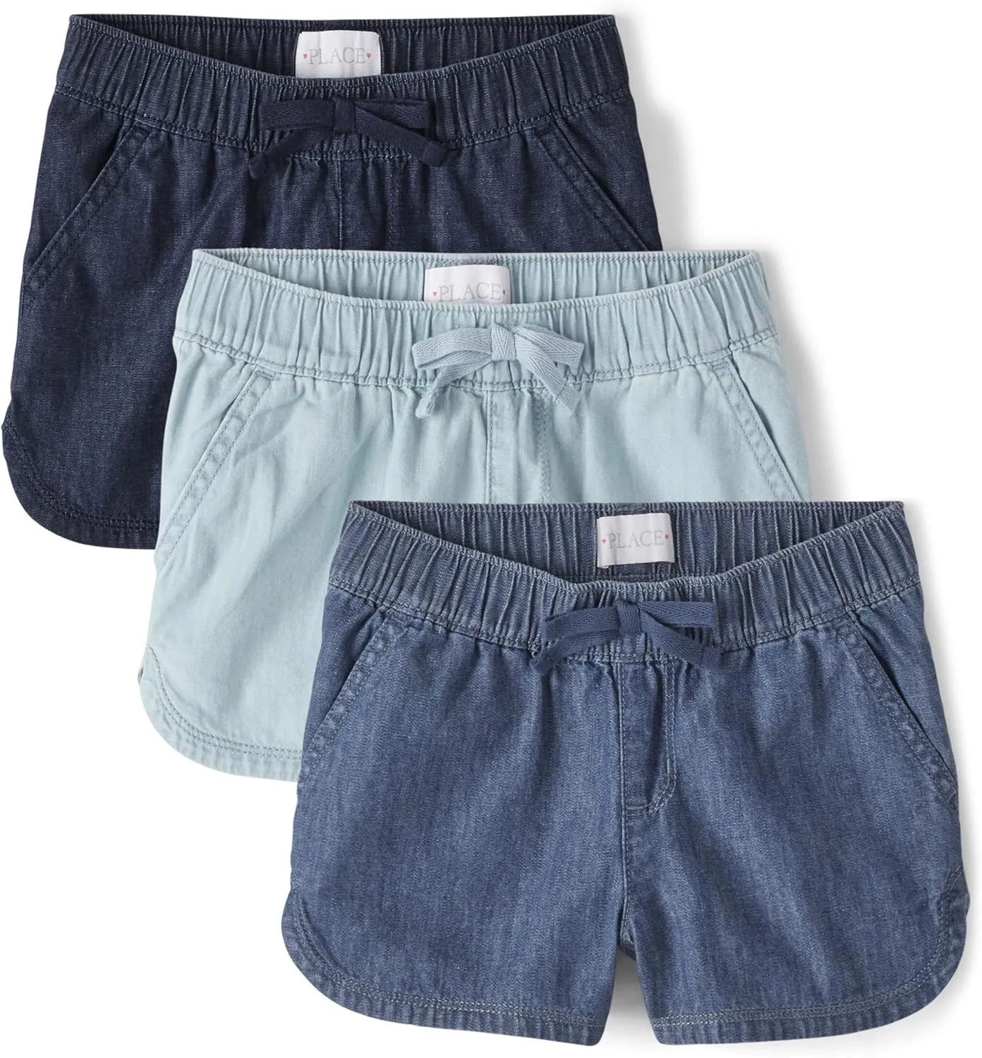 The Children's Place Girls Denim Pull On Shorts