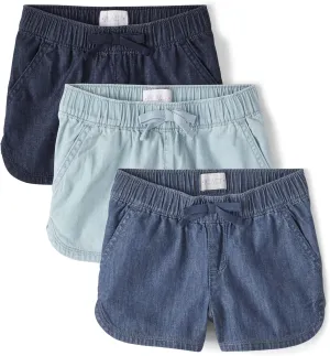 The Children's Place Girls Denim Pull On Shorts