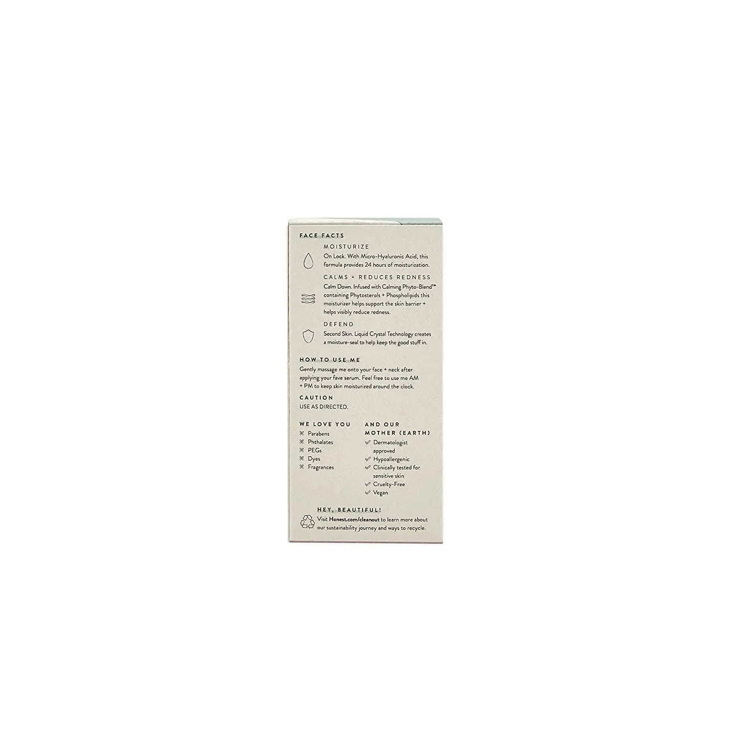 the Daily Calm Lightweight Moisturizer for Sensitive Skin | Hyaluronic Acid   Calming Phyto-Blend | EWG Verified, Vegan   Cruelty Free | 1.7 Fl Oz