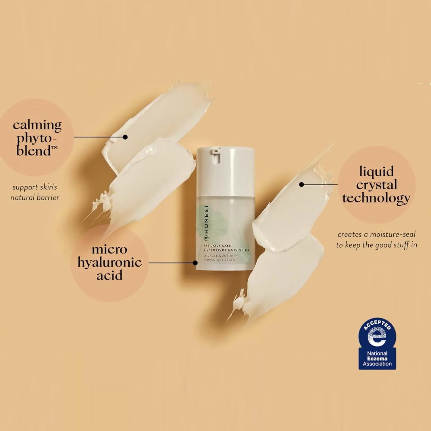 the Daily Calm Lightweight Moisturizer for Sensitive Skin | Hyaluronic Acid   Calming Phyto-Blend | EWG Verified, Vegan   Cruelty Free | 1.7 Fl Oz