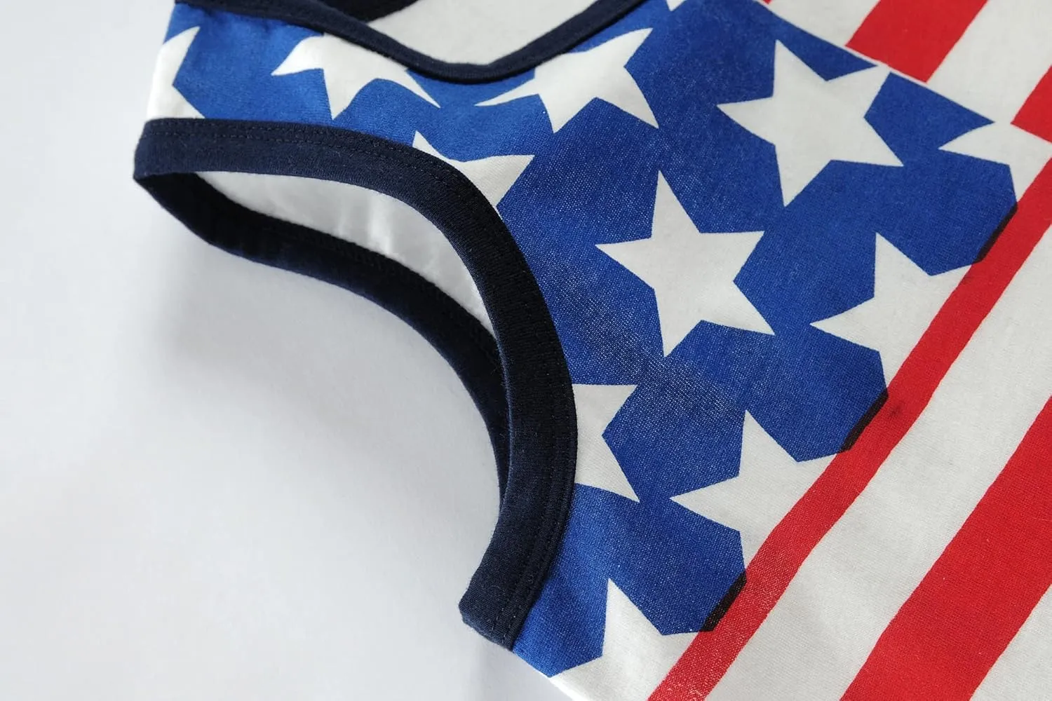 Toddler Boys' Tank Tops American Flag T-Shirt Kids 4th of July Shirts Cotton Patriotic Sleeveless Top Tees 1-7T