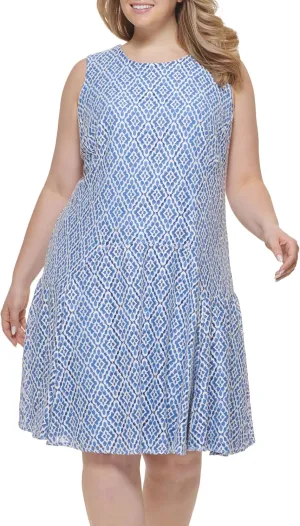 Tommy Hilfiger Women's Sleeveless Retro Daisy Lace Dress