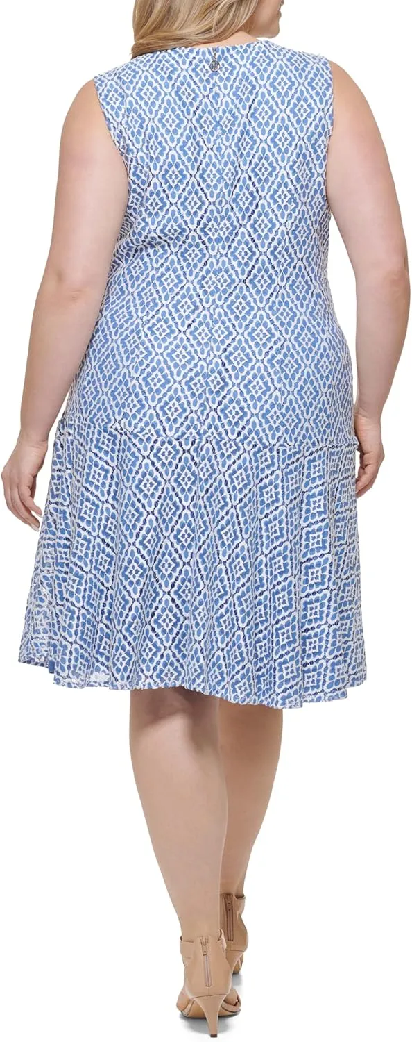 Tommy Hilfiger Women's Sleeveless Retro Daisy Lace Dress