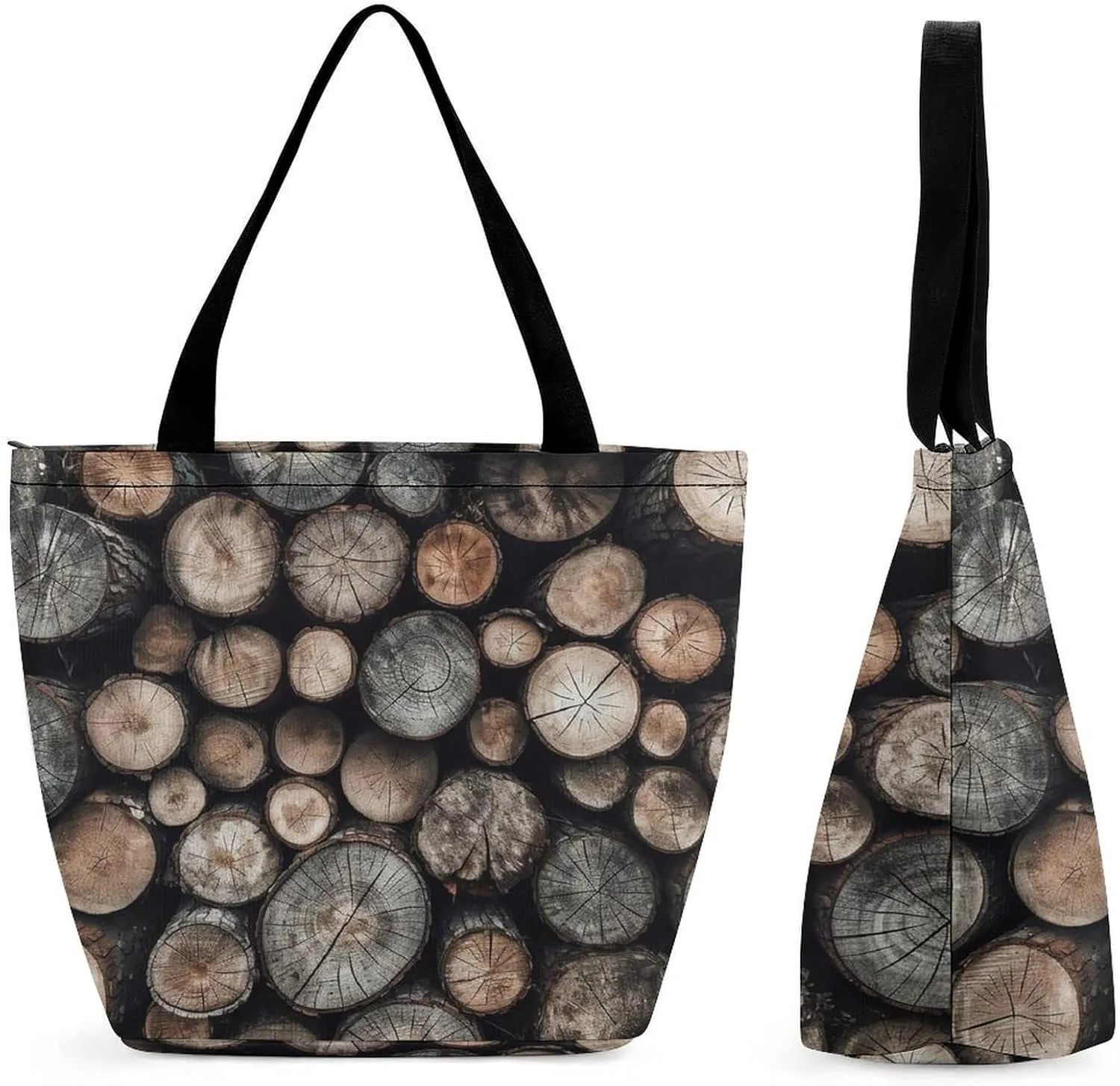 Tote Bag for Women Grocery Bag Hearts Foldable Shopping Bags Reusable Large Tote Bag