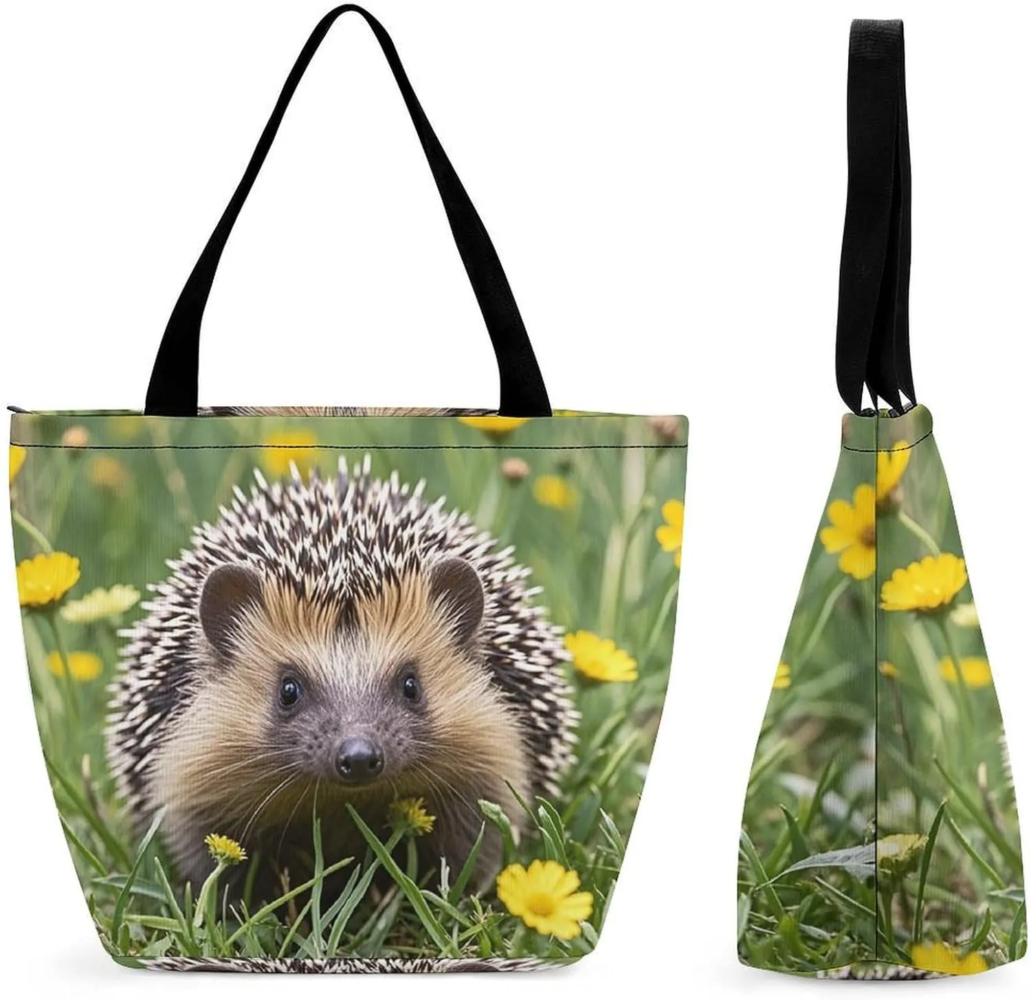 Tote Bag for Women Grocery Bag Ocean Beach Theme Foldable Shopping Bags Reusable Large Tote Bag