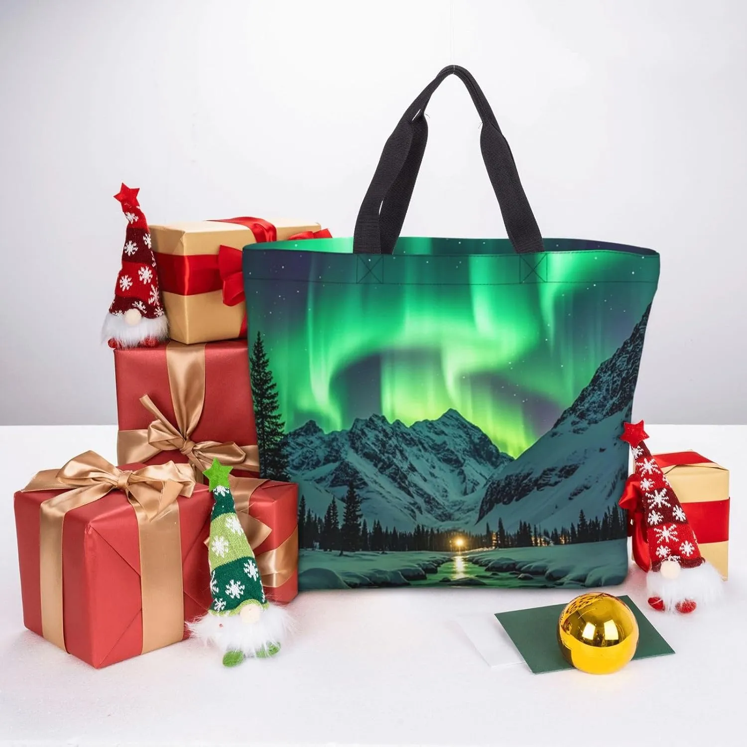 Tote Bag Large Capacity Grocery Bag With Zipper Ocean Sea Animal Shark Shopping Bag Shoulder Bag for Women