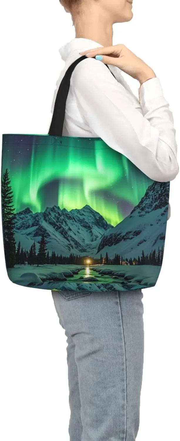 Tote Bag Large Capacity Grocery Bag With Zipper Ocean Sea Animal Shark Shopping Bag Shoulder Bag for Women