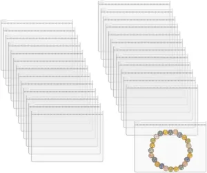 uxcell 25pcs PVC Jewelry Bags, 4.5 x 3.1 Inch Self Seal Jewelry Pouches Clear Zipper Bag Transparent Plastic Lock Bag for Necklace Ring Earring Bracelet Storage Sales Packaging