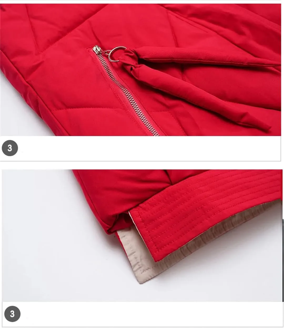 Winter Women Sleeveless Waistcoat Long Hooded Cotton Padded Warm Vest Casual Outwear