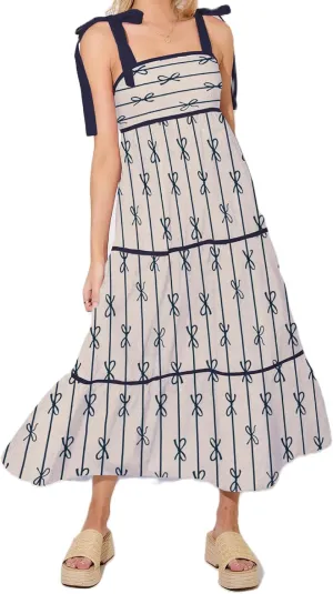 Women Floral Boho Tie Shoulder Beach Maxi Dress Vintage Flower Smocked Flowy Dress Tiered Summer Vocation Sundress