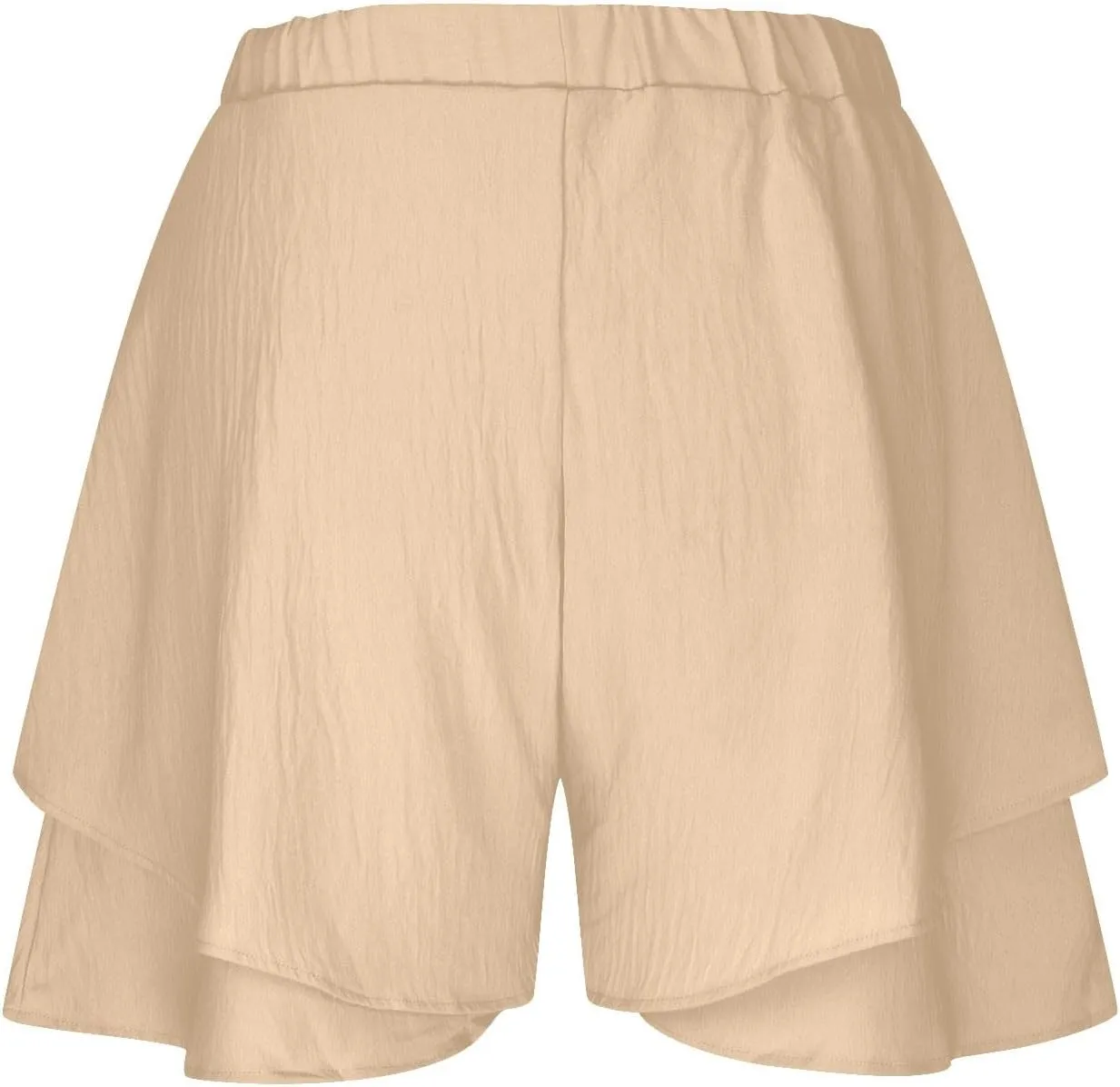 Women High Waist Ruffle Mini Shorts Skirt Flowy Layered Ruffle Hem Flared Short Casual Swing Beach Mini Short Skirt