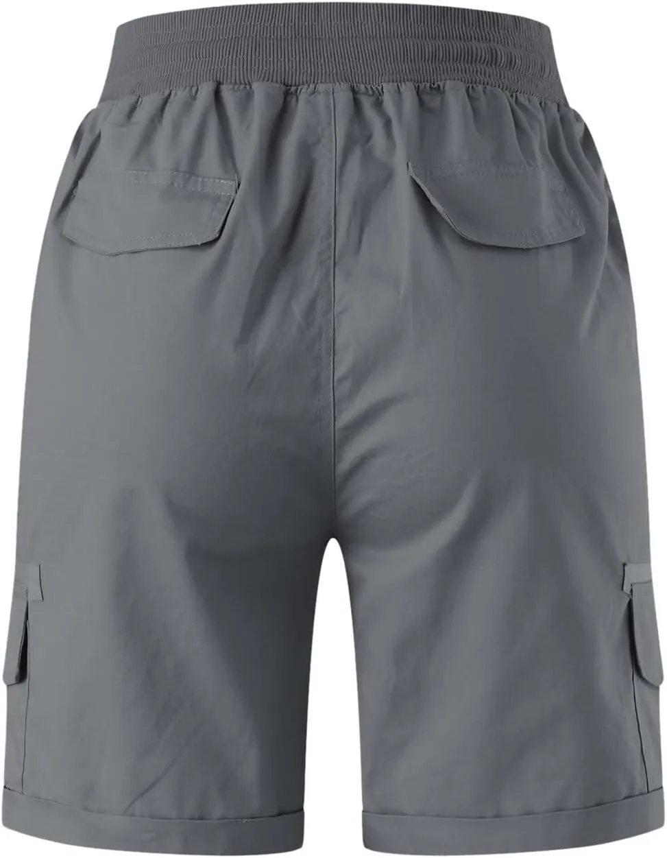Women Summer Cargo Shorts Lightweight Multi-Pockets Loose Hiking Shorts Mid Rise Casual Trendy Outdoor Workout Short