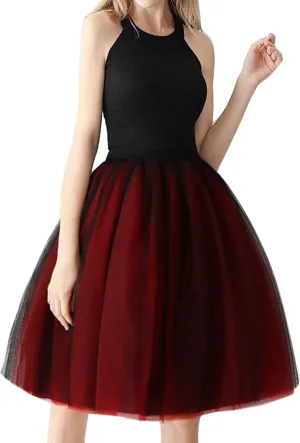 Women's Fashion A Line Pleated Skirt Midi Skirts for Women Womens Puffy Ballet Skirts Tutu Skirt Pleated Skirt