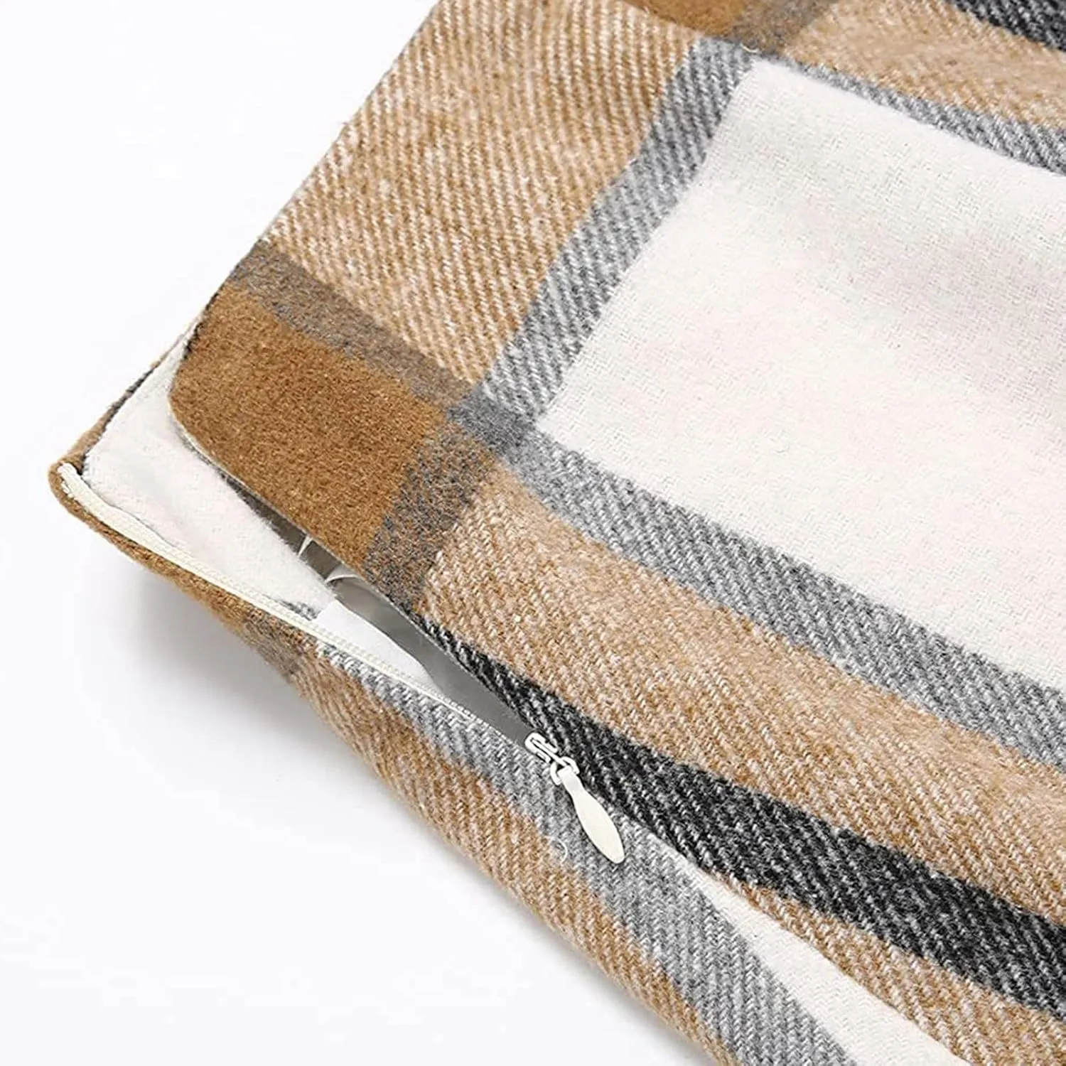 Womens Plaid Skirts Fall Winter Wool Bodycon Pencil Skirts Casual Tweed Trendy A Line Mini Skirts
