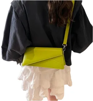 Women's Retro Simple Adjustable Shoulder Strap Handbag Fashionable Bag Cover Style Single Shoulder Crossbody Bag