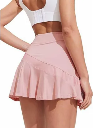 Womens Tennis Skirt Pleated Athletic Skirts with Pockets Shorts High Waisted Golf Skort for Workout Pickleball